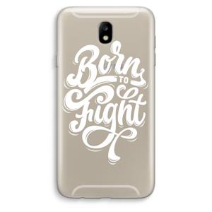 Born to Fight: Samsung Galaxy J7 (2017) Transparant Hoesje