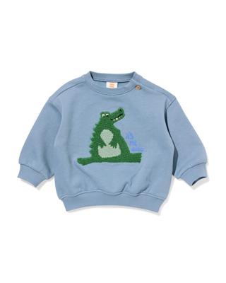 HEMA Baby Sweater Krokodil Blauw (blauw)