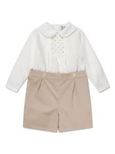 Sarah Louise ensemble short-t-shirt à broderies - Blanc