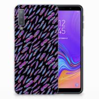 Samsung Galaxy A7 (2018) | TPU bumper | Feathers Color