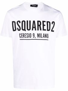 DSQUARED2 t-shirt à logo imprimé - Blanc