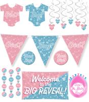 Feestpakket geboorte, gender reveal