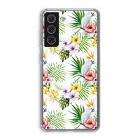 Gele kuif: Samsung Galaxy S21 FE Transparant Hoesje