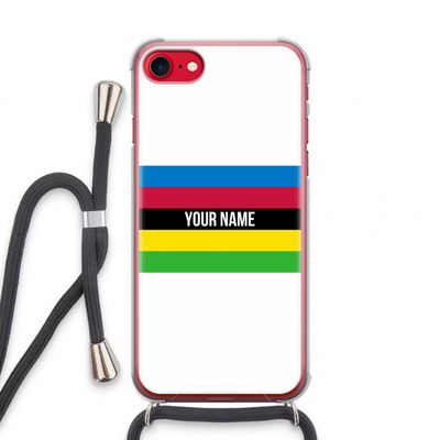 WK Wielrennen: iPhone SE 2020 Transparant Hoesje met koord
