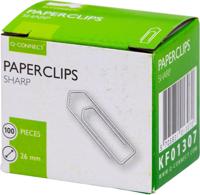 Q-CONNECT papierklemmen, 26 mm, doos van 100 stuks