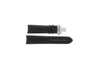 Horlogeband Tissot T0356171605100A / T035-6171605100A / T600028581 Croco leder Zwart 23mm