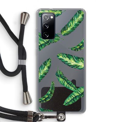 Lange bladeren: Samsung Galaxy S20 FE / S20 FE 5G Transparant Hoesje met koord