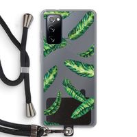 Lange bladeren: Samsung Galaxy S20 FE / S20 FE 5G Transparant Hoesje met koord