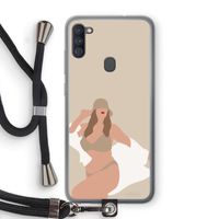 One of a kind: Samsung Galaxy A11 Transparant Hoesje met koord