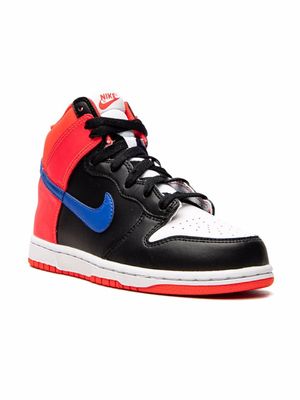 Nike Kids baskets montantes Dunk - Noir