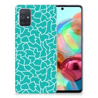Samsung Galaxy A71 | Hoesje maken | Cracks Blue
