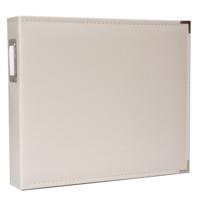 We R Makers • classic leather ring album greige 30,5x30,5cm