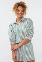 Ydence Blouse Annie | Pink/Green