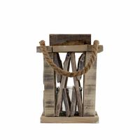 Windlicht van Hout (26 x 16 cm)