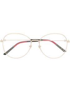 Gucci Eyewear lunettes de vue à monture ronde - Or