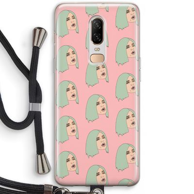 King Kylie: OnePlus 6 Transparant Hoesje met koord