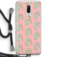 King Kylie: OnePlus 6 Transparant Hoesje met koord