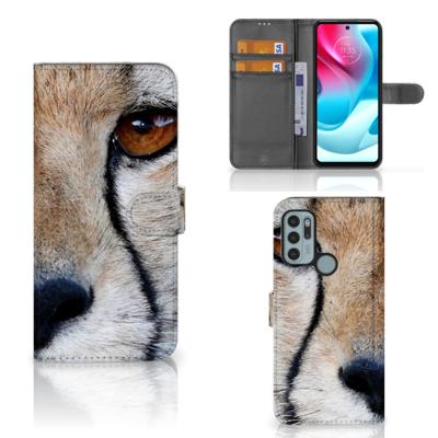 Motorola Moto G60s | Telefoonhoesje | Met pasjeshouder | Cheetah