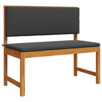 Tuinstoel met kussen Bruin 100 x 50 x 91cm Massief acaciahout