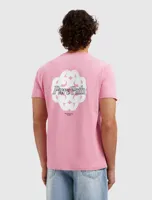 Pure Path Bold Emblem T-Shirt Heren Roze - Maat XL - Kleur: Roze | Soccerfanshop