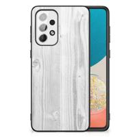 Samsung Galaxy A73 Houten Print Telefoonhoesje White Wood