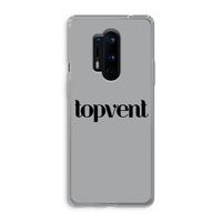 Topvent Grijs Zwart: OnePlus 8 Pro Transparant Hoesje