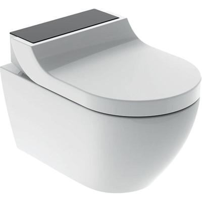 Geberit AquaClean Tuma Comfort Douchewc - douche wc- zwart glas decorplaat - wit 146.290.sj.1