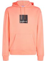 Karl Lagerfeld Jeans hoodie en coton biologique à patch logo - Orange