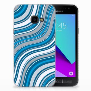 Samsung Galaxy Xcover 4 | Xcover 4s TPU bumper Waves Blue