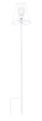 Esschert Design vloerlantaarn theelicht 25,2 x 137 cm staal wit Esschert Design vloerlantaarn theelicht 25,2 x 137 cm staal wit