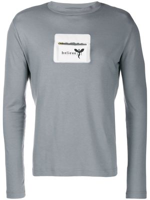 Walter Van Beirendonck Pre-Owned t-shirt Avatar Believe à manches longues - Gris