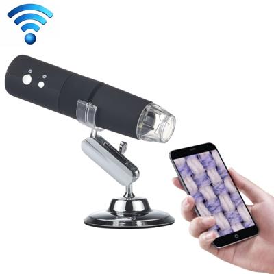 50 X ~ 1000 X Vergrootglas HD Image Sensor 1920x1080P USB WiFi digitale microscoop met 8 LED & professionele Stand (zwart)