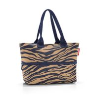 Reisenthel Shopper e1 Beige, Blauw Draagtas - thumbnail