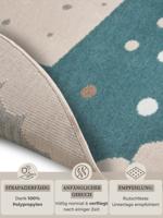 Hanse Home - Adventures children&apos;s carpet Round Crown Blue Cream - 140 cm