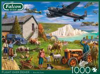 Falcon de luxe Flight over Dover 1000 stukjes - Legpuzzel voor volwassenen - thumbnail