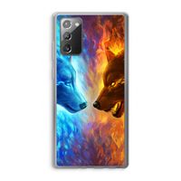 Fire & Ice: Samsung Galaxy Note 20 / Note 20 5G Transparant Hoesje