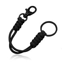Paracord Karabijnsluiting & Sleutelring - Black