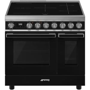 Smeg CPF92IMBL Inductie fornuis Zwart