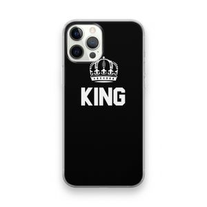 King zwart: iPhone 12 Pro Transparant Hoesje