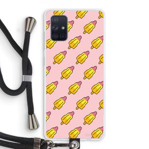 Waterijsjes: Samsung Galaxy A71 Transparant Hoesje met koord
