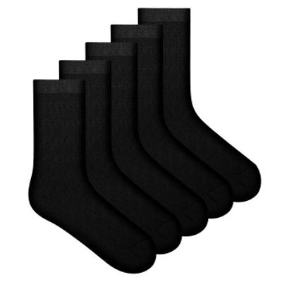 Frank Dandy 5 stuks Bamboo Solid Crew No Logo Socks
