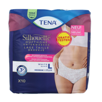 Tena Silhouette plus low waist wit L 10 Stuks