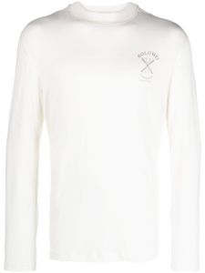 Brunello Cucinelli t-shirt à broderies - Blanc