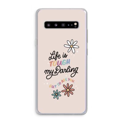 Tough Life: Samsung Galaxy S10 5G Transparant Hoesje