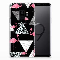 Samsung Galaxy S9 TPU Hoesje Flamingo Triangle