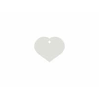 Naamplaatje Imarc Heart Wit