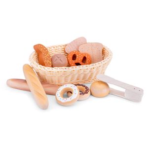 New Classic Toys houten broodmandje speelset