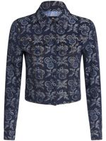 ETRO veste à motif en jacquard - Bleu - thumbnail