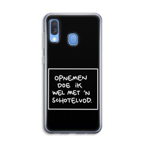 Schotelvod: Samsung Galaxy A40 Transparant Hoesje
