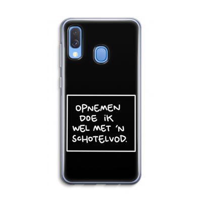 Schotelvod: Samsung Galaxy A40 Transparant Hoesje